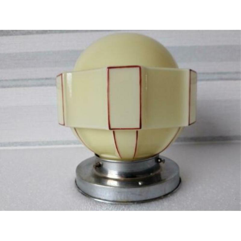 art Deco plafondlamp - plafonnière - uniek in zijn soort