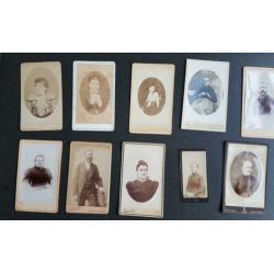 29 oude foto 's CDV Carte de visite