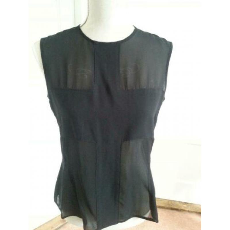 Prachtige zwarte blouse van KYUOSO maat 40