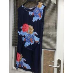 C&S paris tuniek blauw rood roze gebloemd nieuw