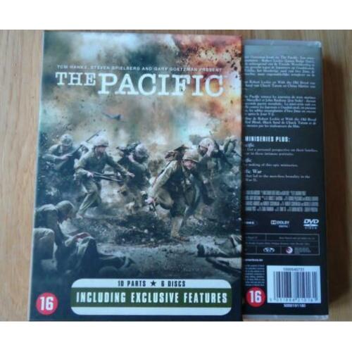 De originele DVD-box van de 10-delige TV-serie "The Pacific"