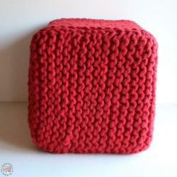 Hocker bankje van dikke 100% WOL NU van 149,95 voor 86,- !