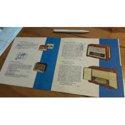 Siemens radio, reclamefolder jaren '50