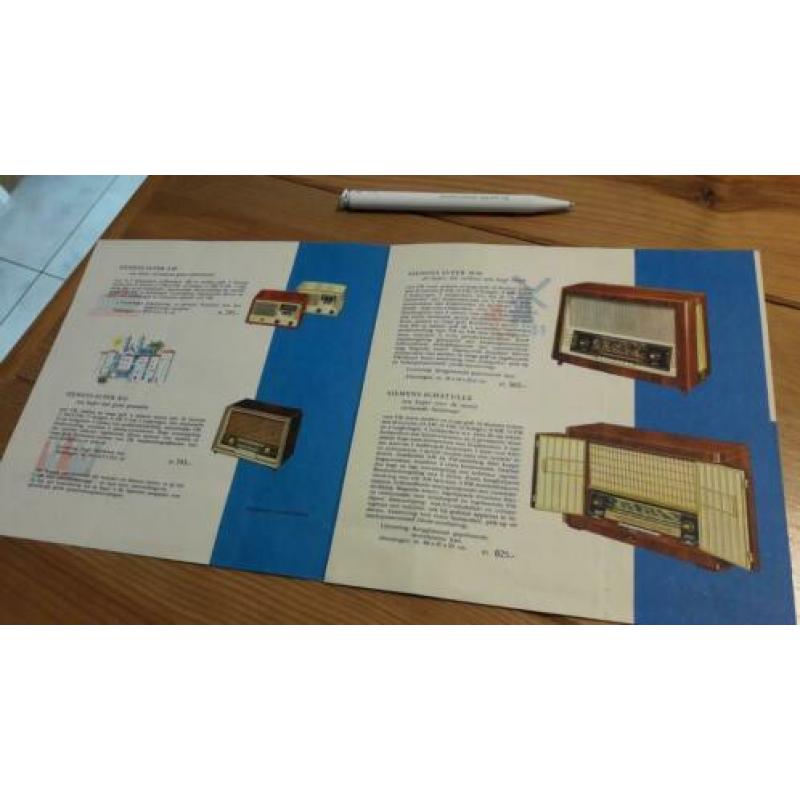 Siemens radio, reclamefolder jaren '50