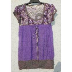 DEPT paars/grijs tuniek mt M