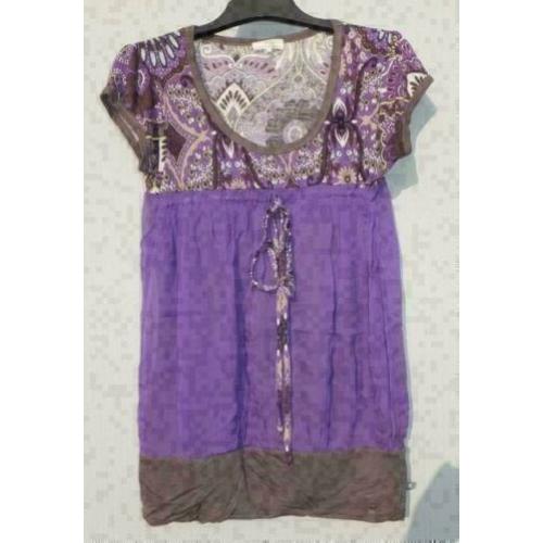 DEPT paars/grijs tuniek mt M
