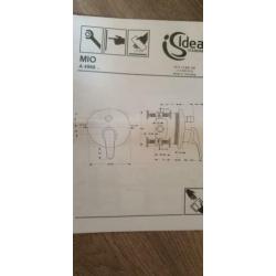 Mooie inbouw douche kraan chroom