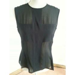 Prachtige zwarte blouse van KYUOSO maat 40