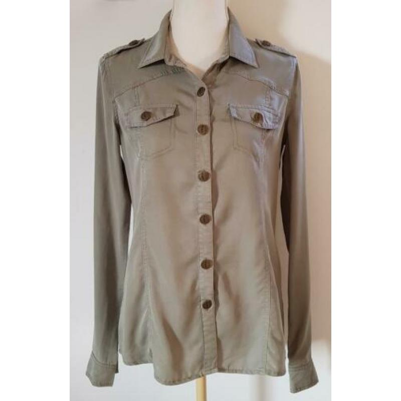 Costes kaki-groene blouse maat S