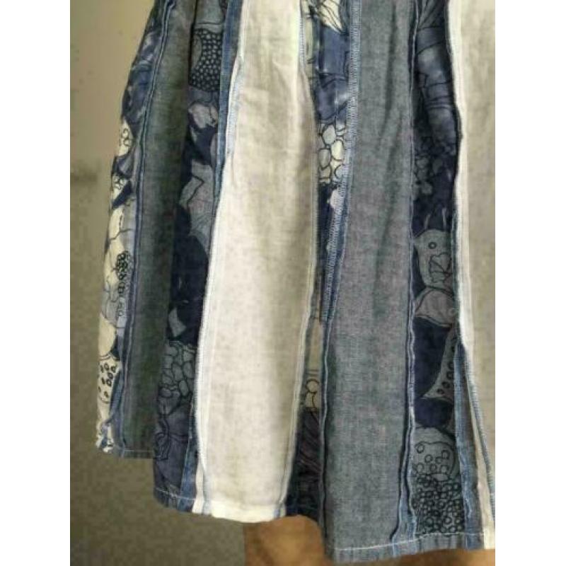 C454 NTS Not the Same: Maat 36=S rok rokje blauw/wit