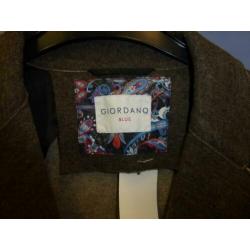 Giordano donker bruin casual wollig colbert mt 52 nr 29693