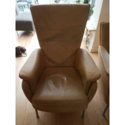 2 leren fauteuils