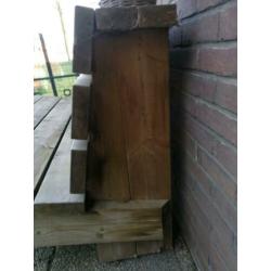Robuust Steigerhouten Tuinbank#MOET WEG VERHUIZING#