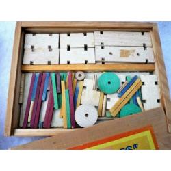 Berbis Modell-Holzkasten jaren '30 constructiemateriaal