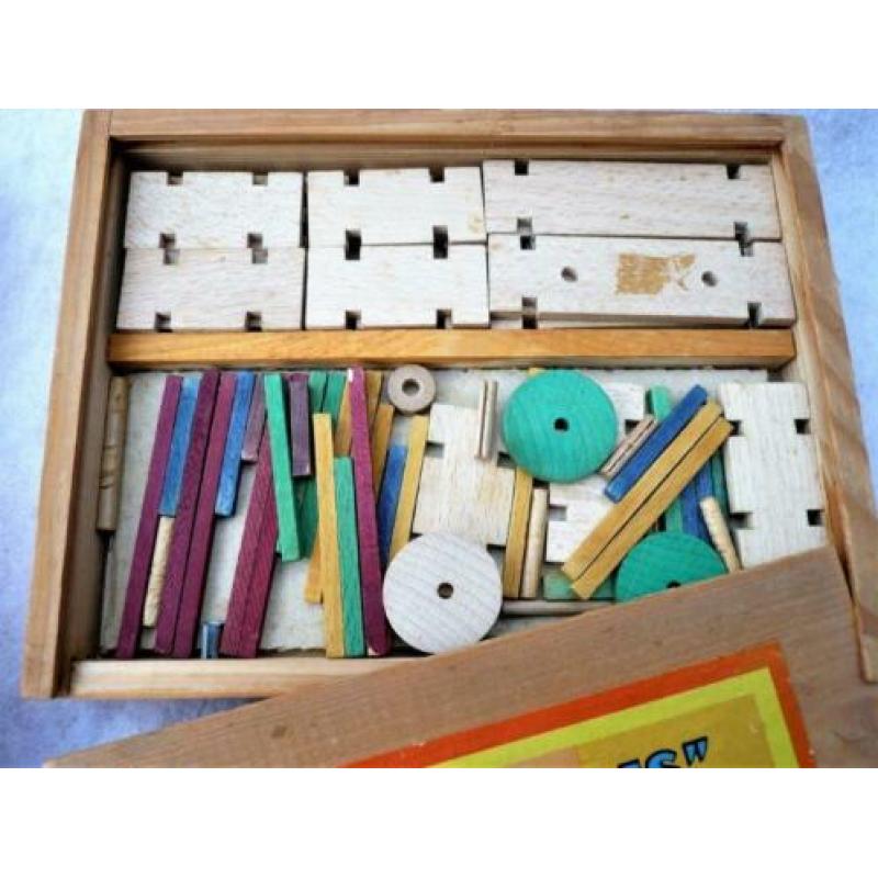 Berbis Modell-Holzkasten jaren '30 constructiemateriaal