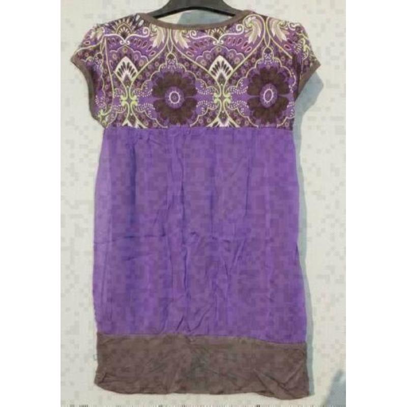 DEPT paars/grijs tuniek mt M