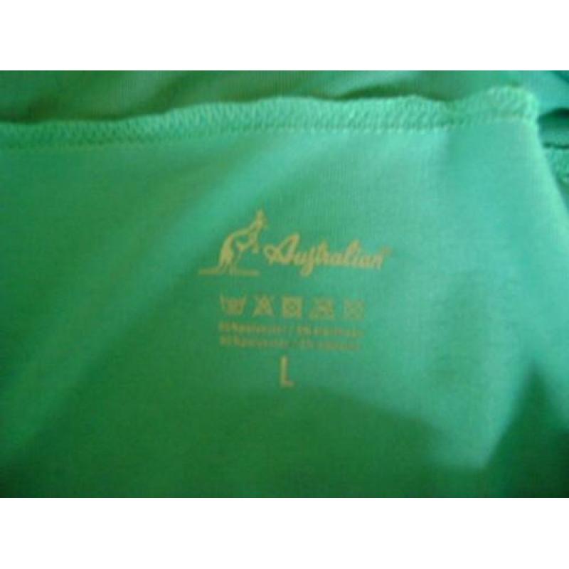 Nieuw groen Australian sportshirt, maat L