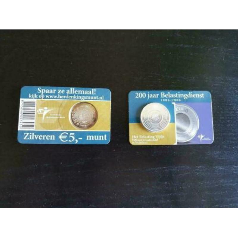 Zilveren munten te koop (6 stuks)