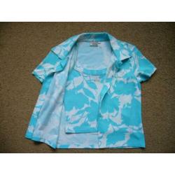 Stanley blouse en top travelstof mt S (nieuw)