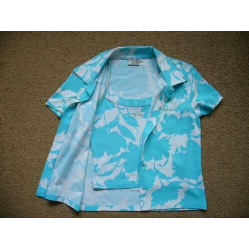 Stanley blouse en top travelstof mt S (nieuw)