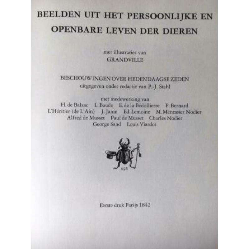 Grandville, Beelden uit het pers. & openb. leven der dieren