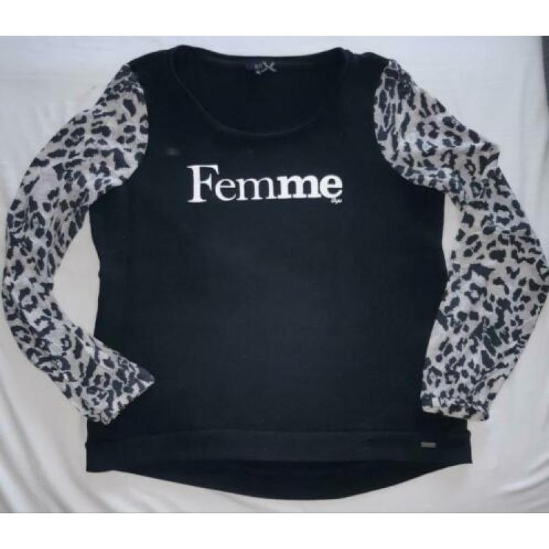Dept longsleeve dunne trui panterprint maat XL