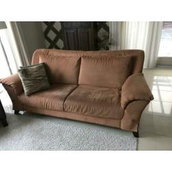 Bank suede Roestbruin
