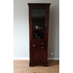 2 vitrinekasten Teak