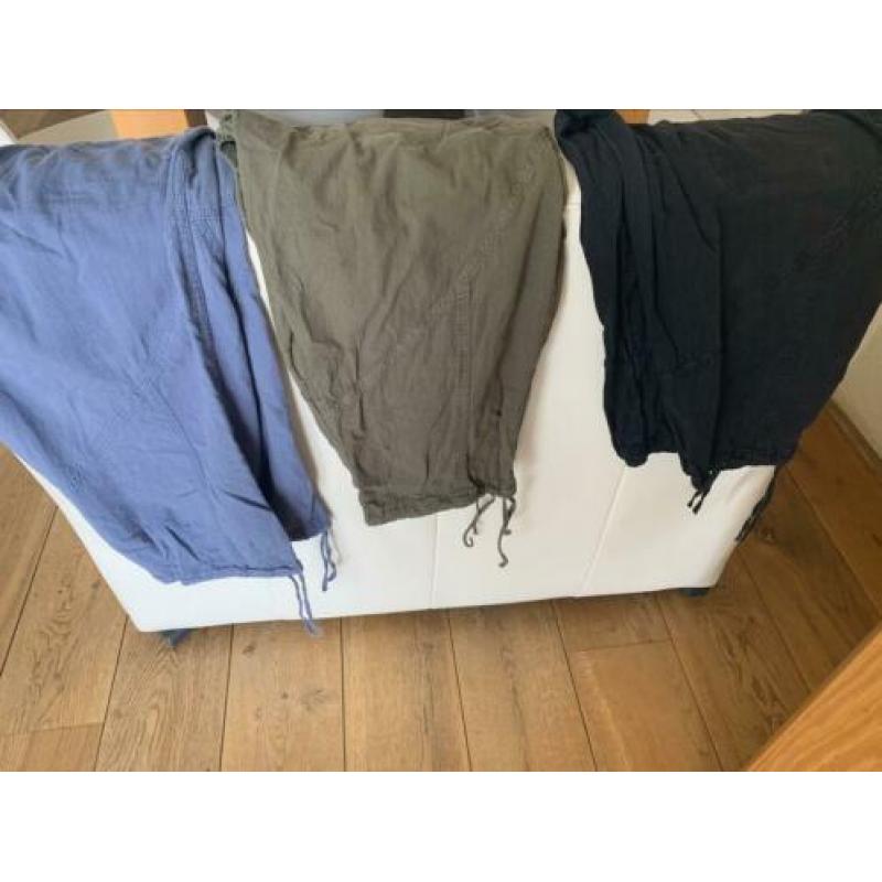 Zizzi 3 katoen/linnen driekwart broeken maat 42/44 zgan