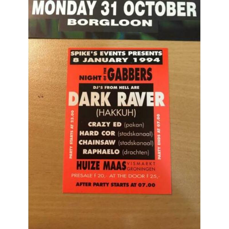 Flyers jaren 90hardcore gabber ID&T