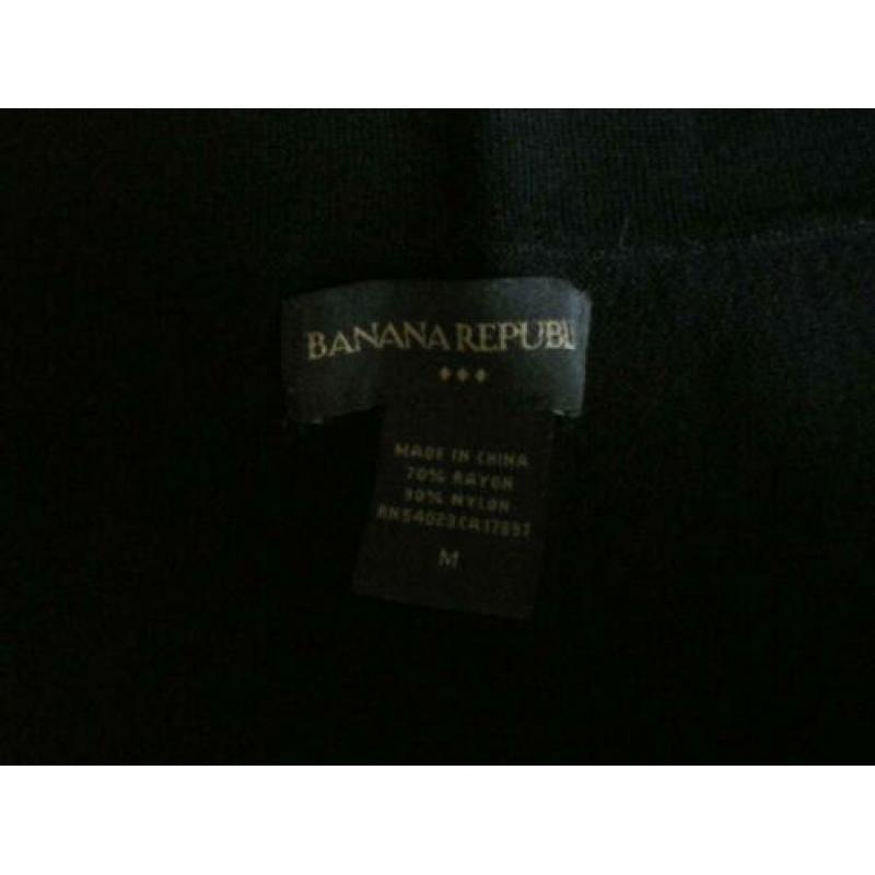 banana republic top zwart M apart gaaf zga nieuw