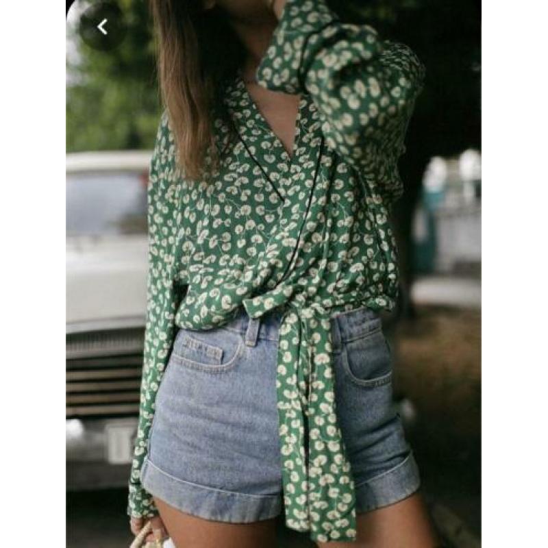 Ganni blouse kimono Romy Boomsma