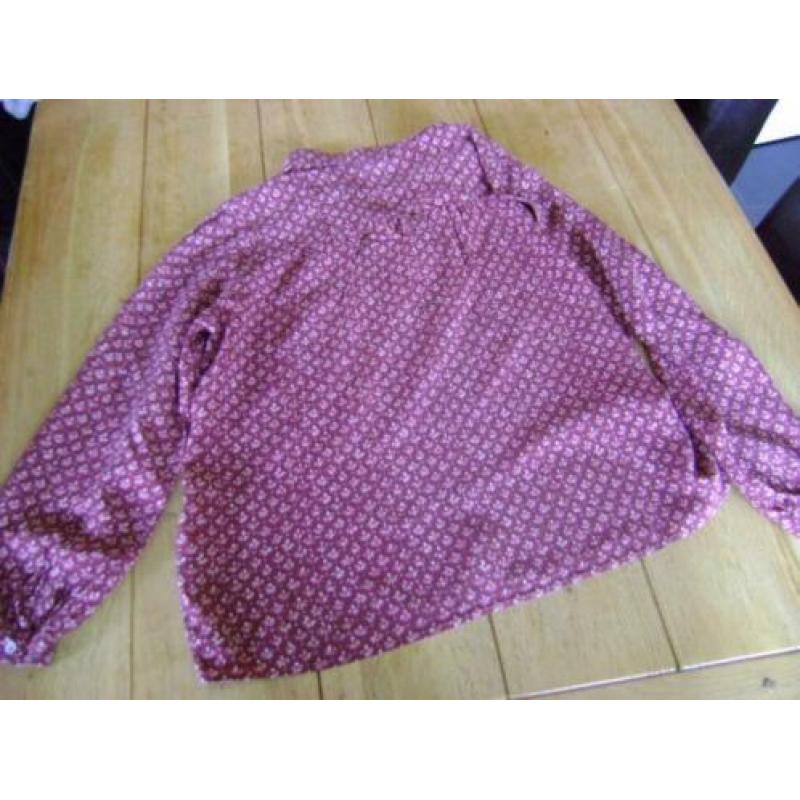 Z.g.a.n. cassiskleur Massimo Dutti blousje, maat 42