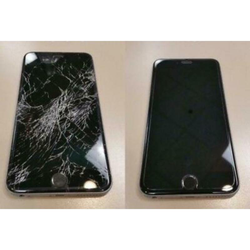 iPhone scherm reparatie Locatie barst kapot 8 7 8+ 6s X 6 5s