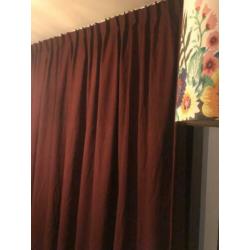 Gordijnen Bordeaux 2x 280x254 cm izgs