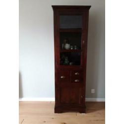 2 vitrinekasten Teak