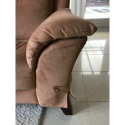 Bank suede Roestbruin