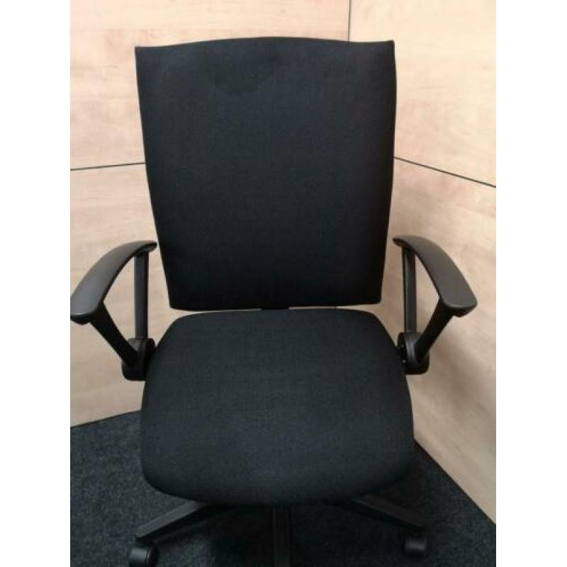 Haworth Comforto bureaustoelen zwarte stof als nieuw