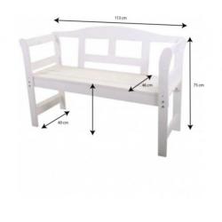 Witte tuinbank