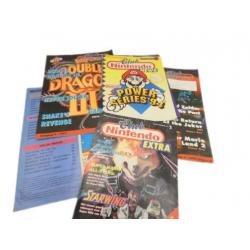5 Club Nintendo Magazines - Zelda Double Dragon - Mario