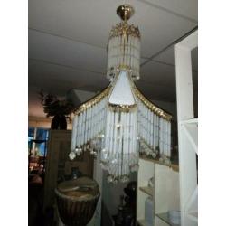 Diverse kroonluchters lampen echt glas echt koper antiek!