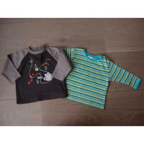Leuke jongens Hema longsleeves shirts lange mouw pakket 68