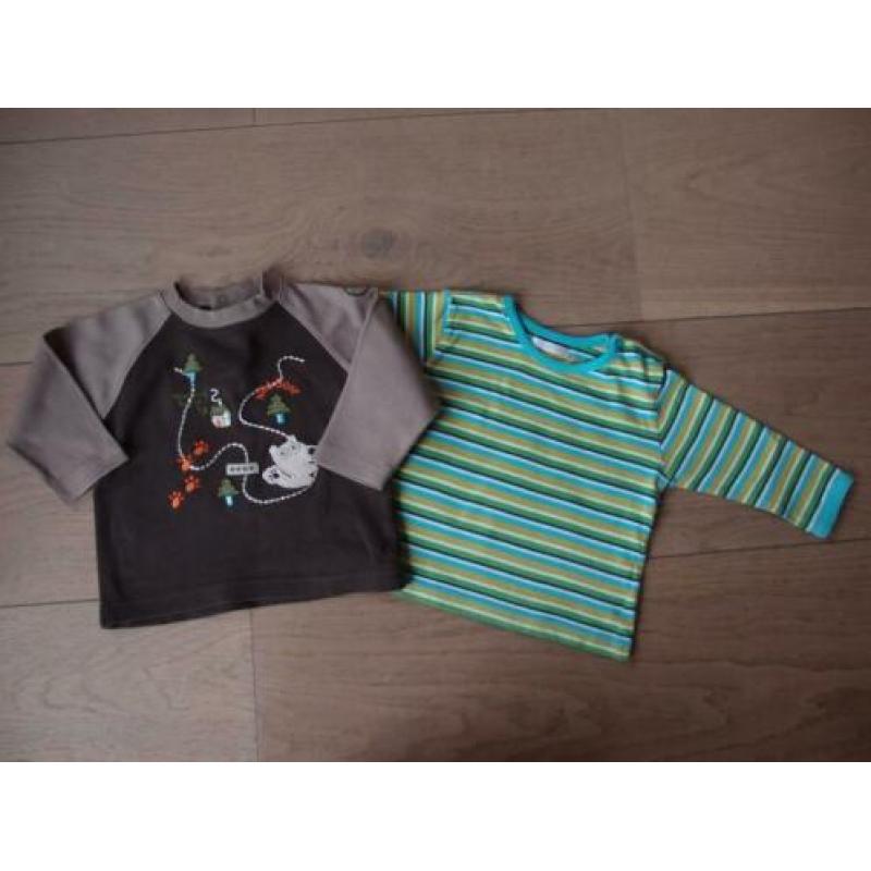 Leuke jongens Hema longsleeves shirts lange mouw pakket 68