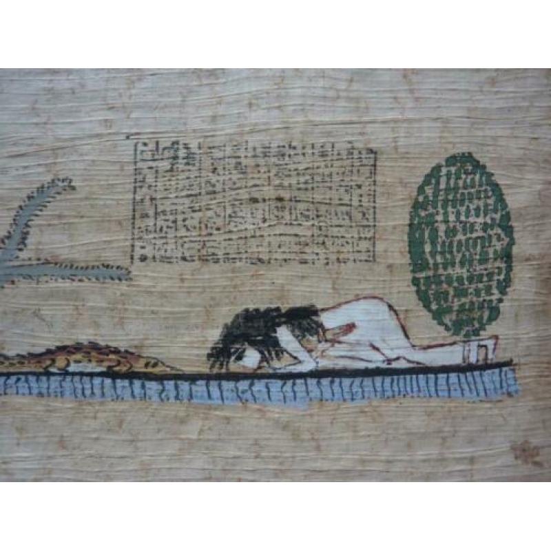 papyrus genummerd Egyptisch Museum Art Paintings Cairo 28x13