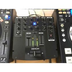 2 x denon dn-hs5500 table top + denon dn-x120 mixer