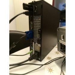 Snelle en zeer complete Dell Optiplex 780 USFF PC set