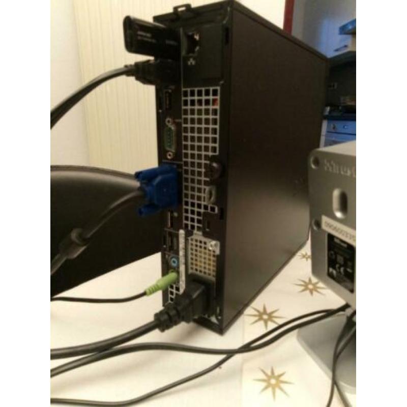 Snelle en zeer complete Dell Optiplex 780 USFF PC set