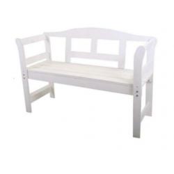 Witte tuinbank