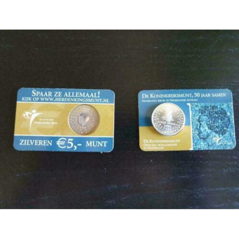 Zilveren munten te koop (6 stuks)