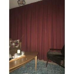 Gordijnen Bordeaux 2x 280x254 cm izgs